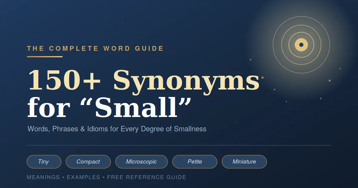 synonyms for small pdf