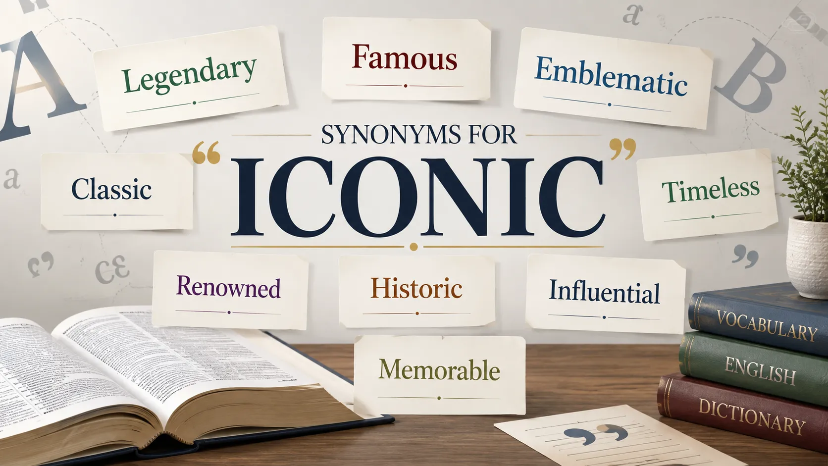 Synonyms for Iconic