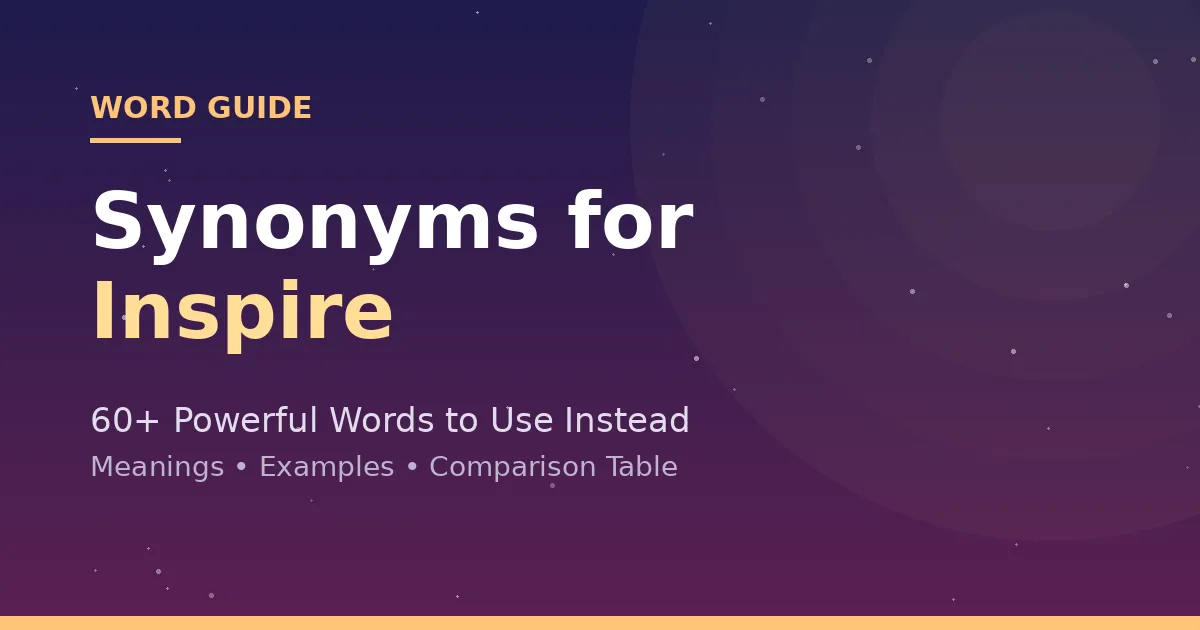 synonyms for inspire