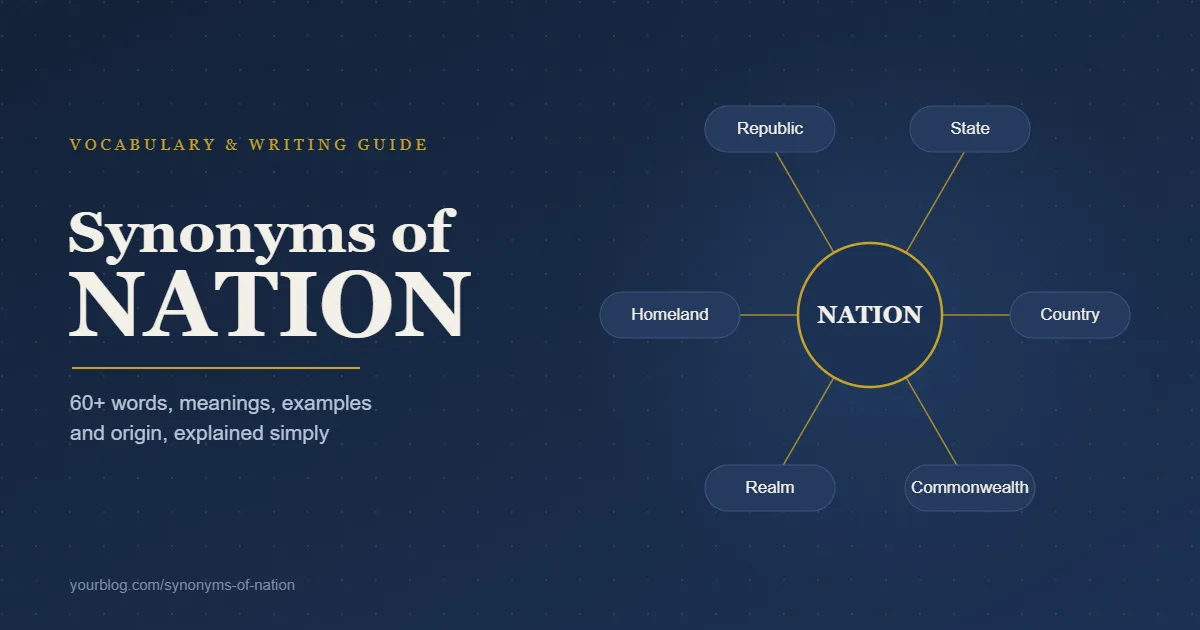 synonyms of nation