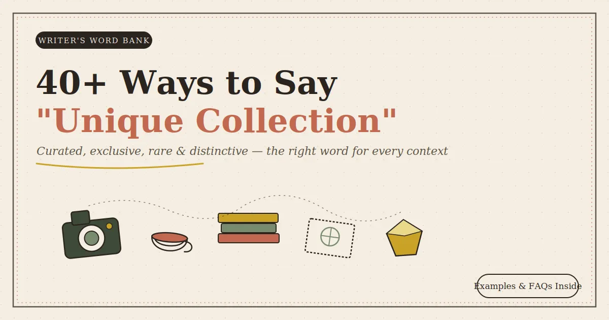 unique collection synonyms