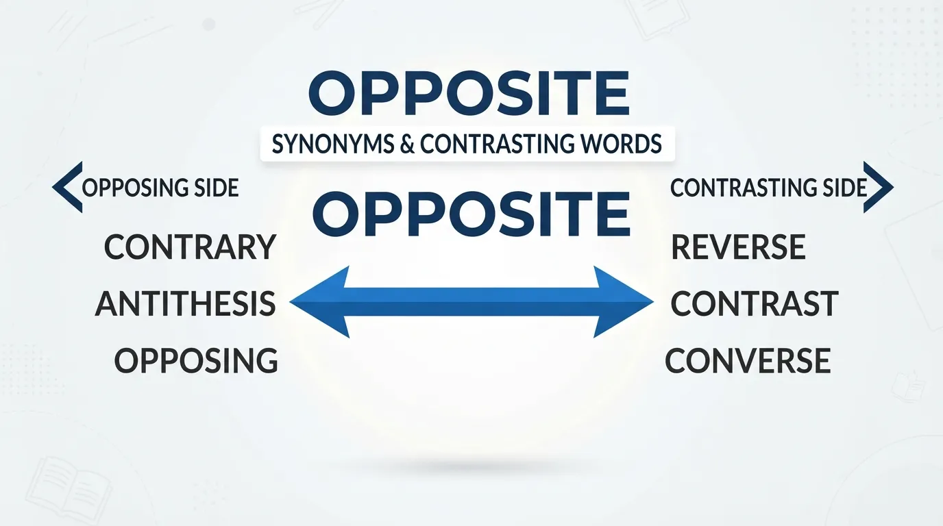 synonyms for opposite