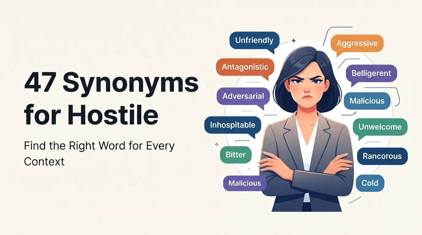 synonyms for hostile