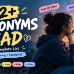 synonyms for sad