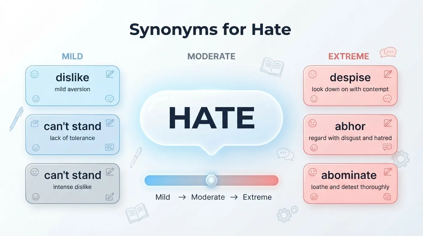 synonyms for hate