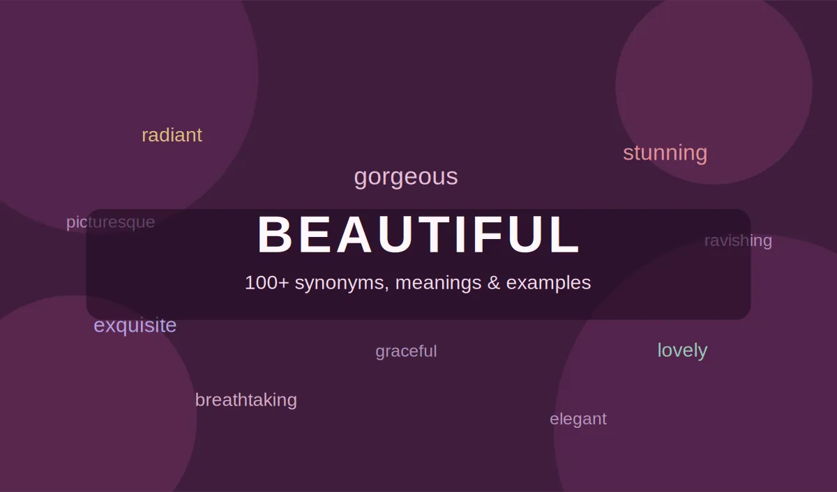 synonyms for beautiful